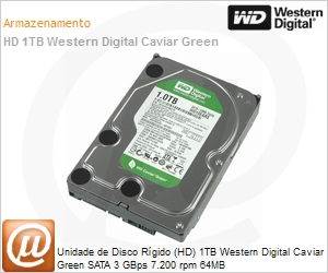 WD10EARS - Unidade de Disco Rgido (HD) 1TB Western Digital Caviar Green SATA 3 GBps 7.200 rpm 64MB